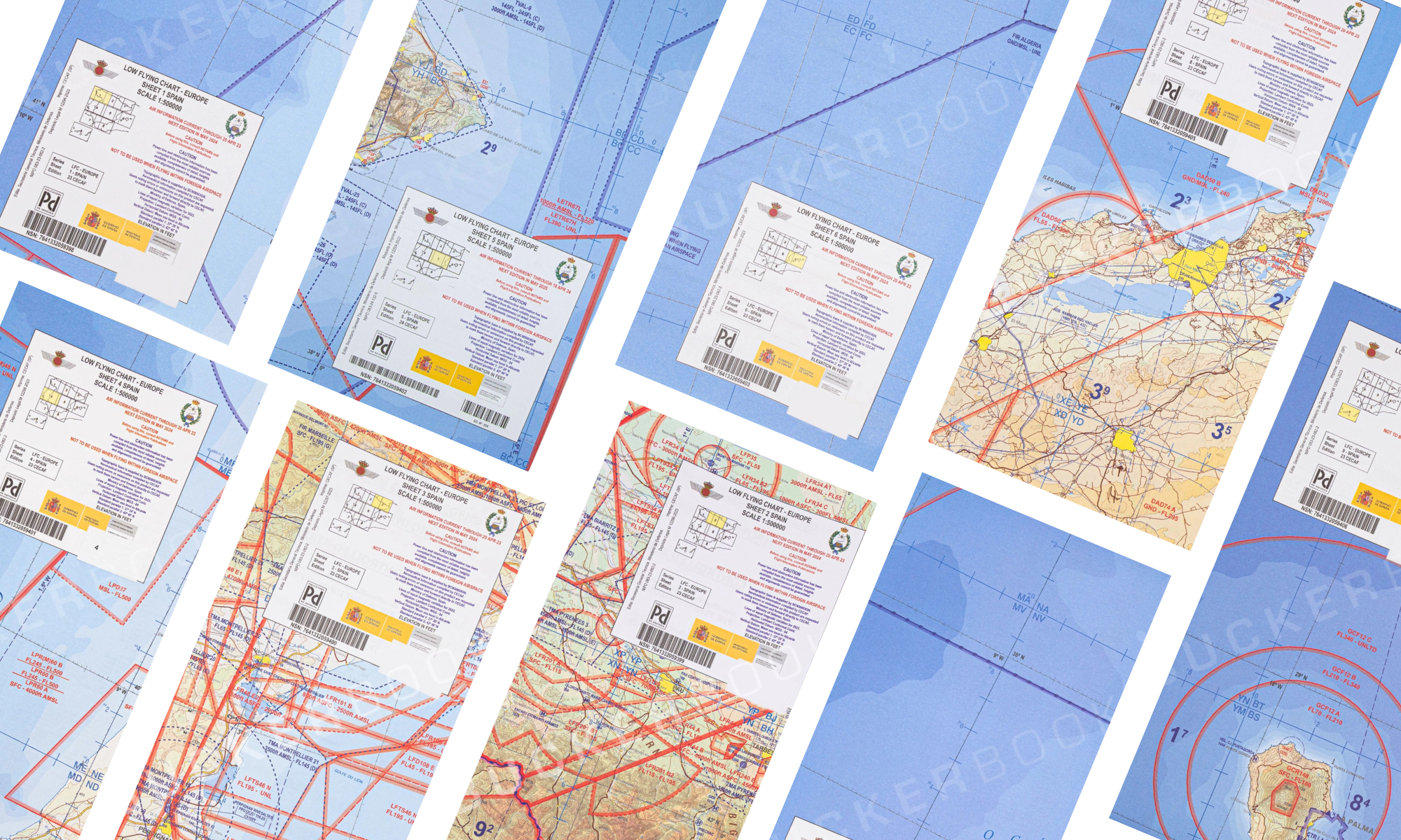 VFR Chart Spain 1:500.000 Mº Defense